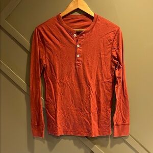 J. Crew Red Henley Shirt